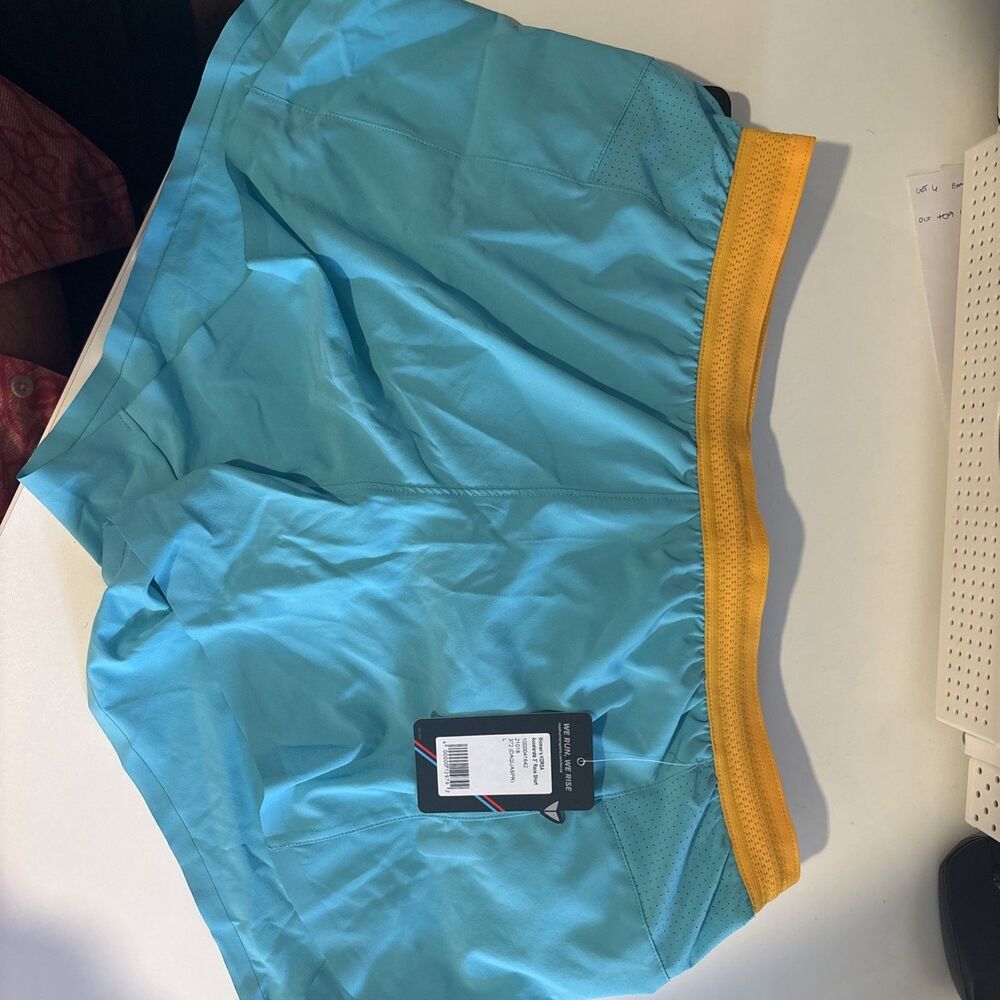 Korsa Embrace 3" Short 2.0 Women’s L Blue Abstract Lined Running